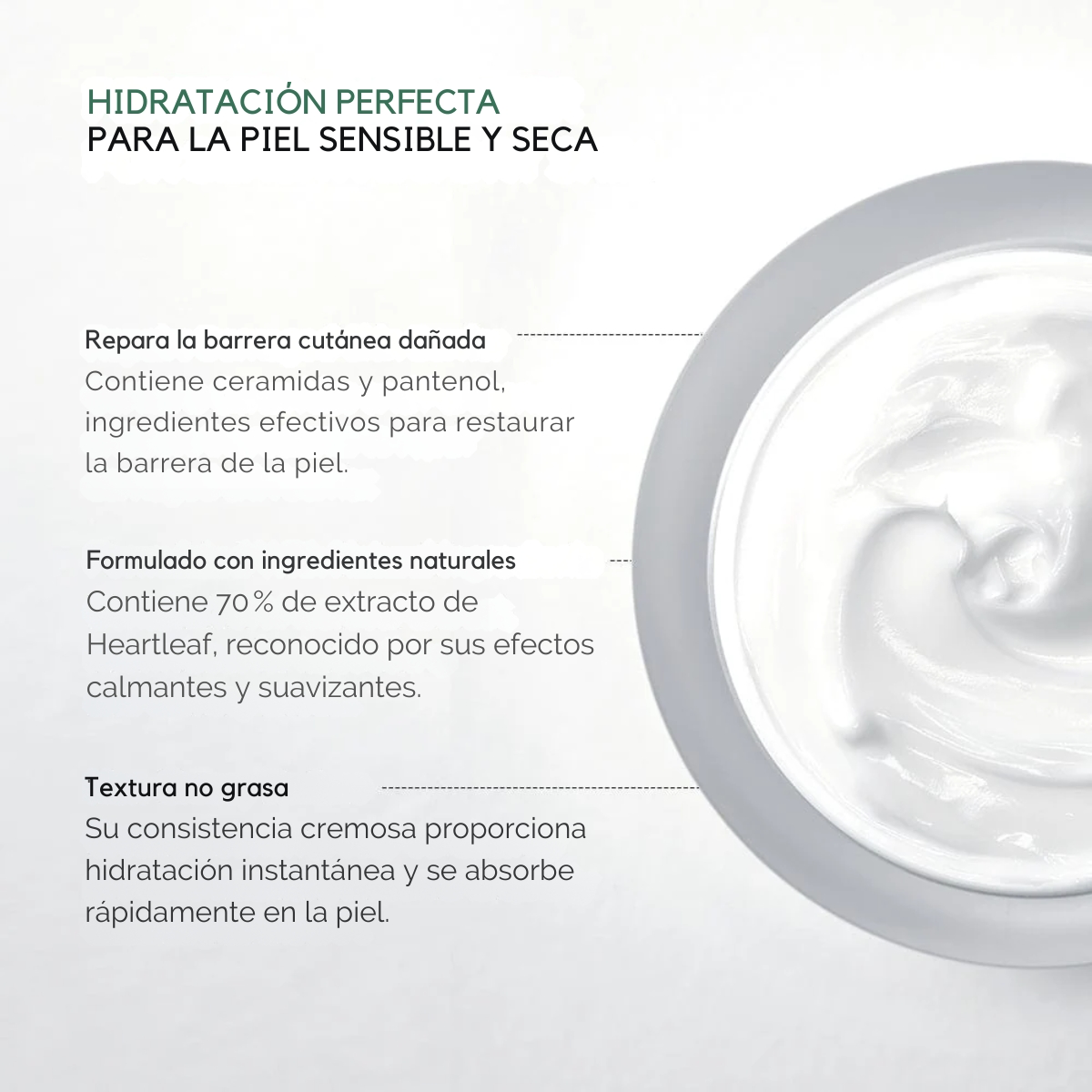 Heartleaf 70%Intense Calming Cream 50 ml (crema)