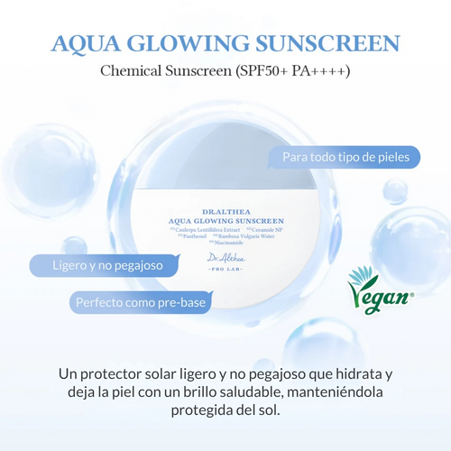 Aqua Glowing Sunscreen (protector solar)