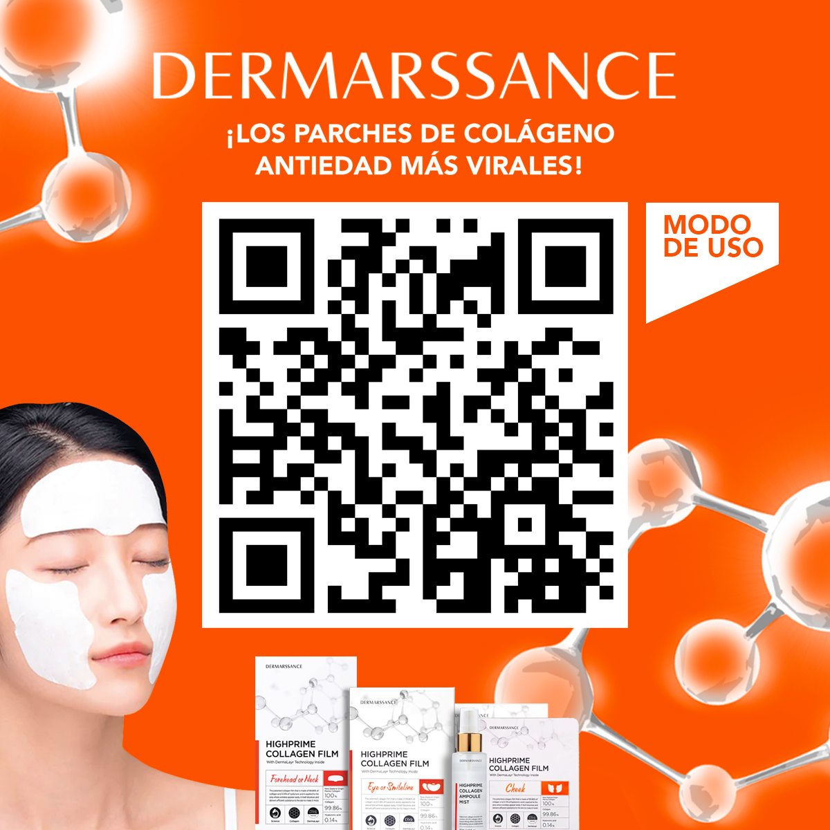 HIGHPRIME COLLAGEN FILM Forehead or Neck (mascarilla)