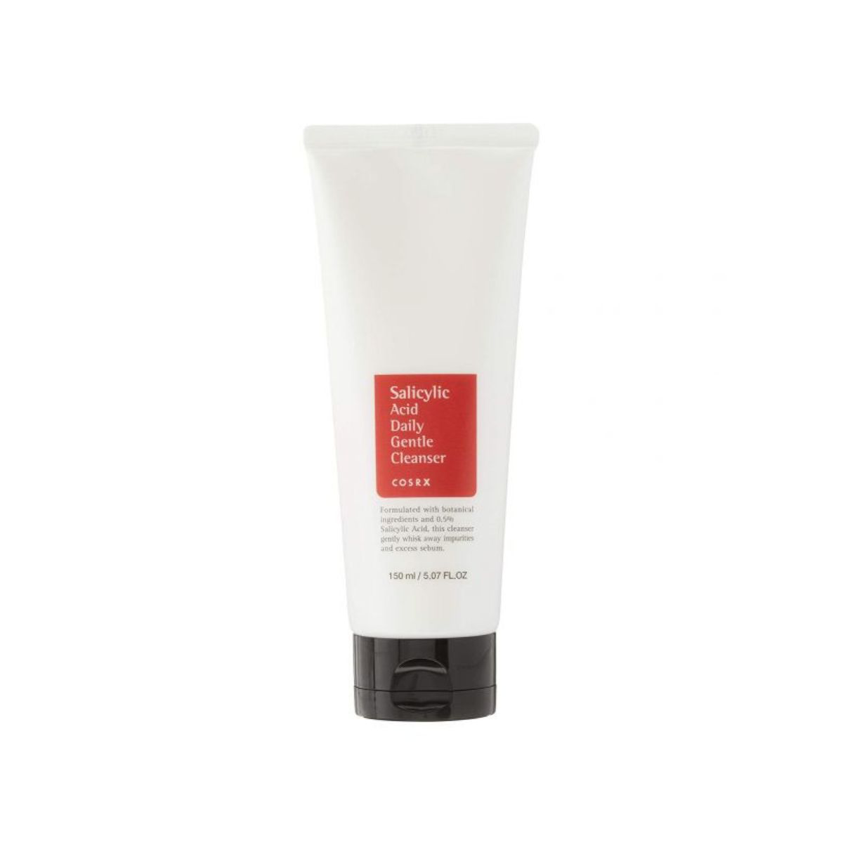 Limpiador facial suave de uso diario con ácido salicílico, 150 ml.